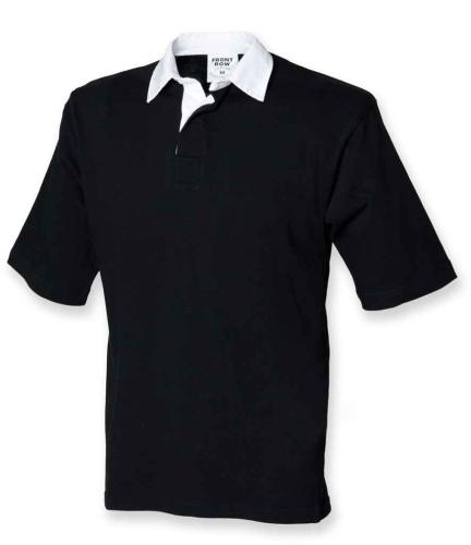 Front Row S/S Rugby Shirt - Black - L